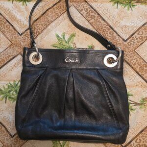 Coach Black Leather Bag Purse